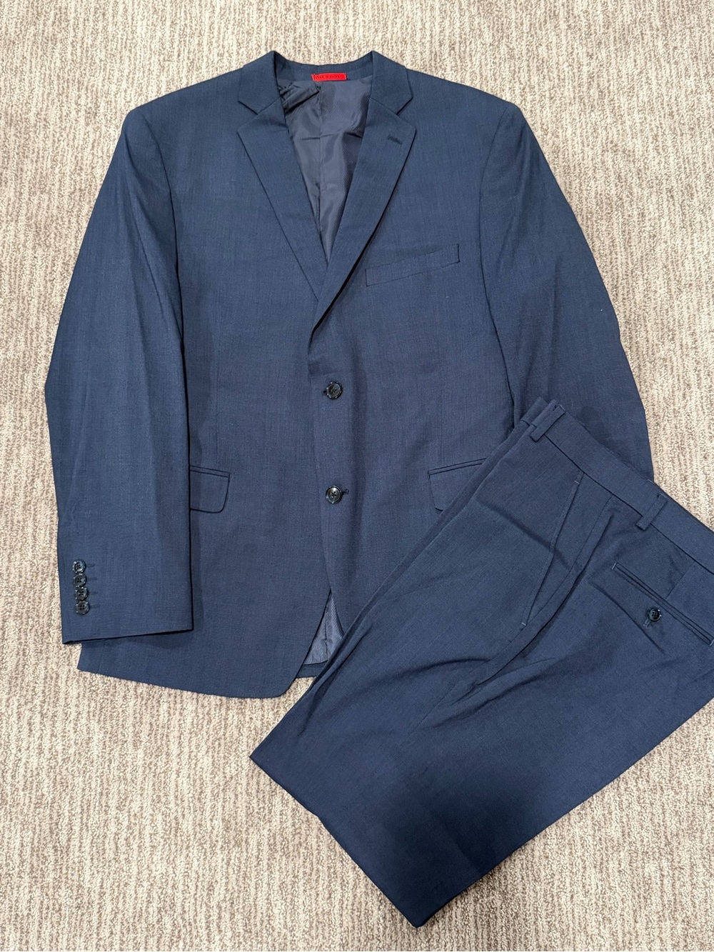 Alfani Macy's 2-Piece Suit Separates Navy Blue Slim Fit Jacket 44R Pants 32x32